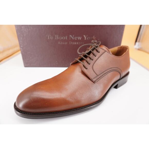 To Boot New York Bellaire Derby Oxford Dress Shoe Size 9 Burnished Brown $395 - Picture 1 of 10